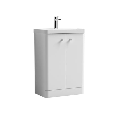 Nuie Core 2 Door Floor Standing Vanity Unit With Basin – 500mm & 600mm, photo 2
