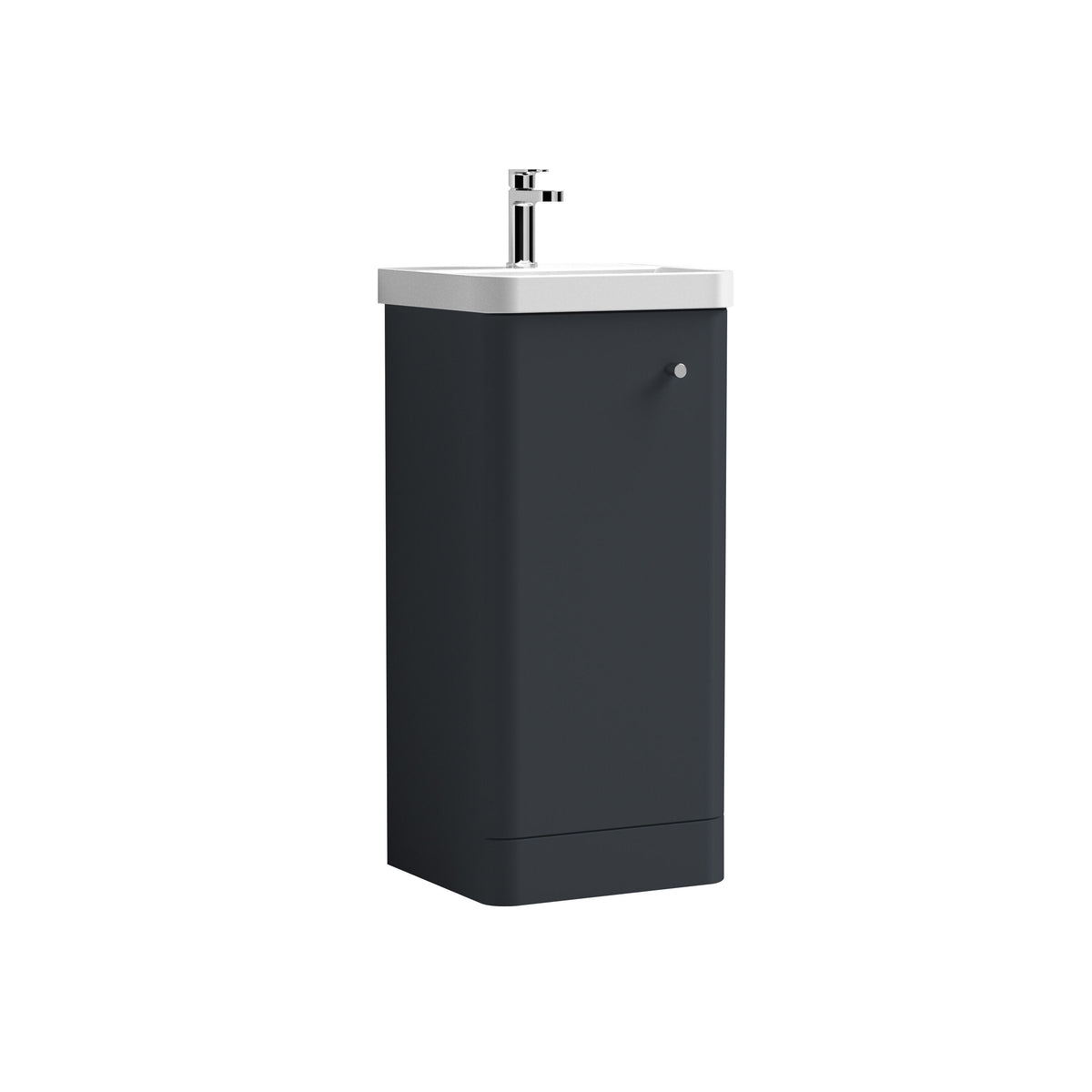 Nuie Core 400mm 1 Door Floor Standing Vanity Unit With Basin, photo 3