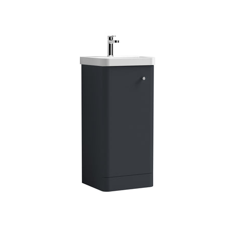 Nuie Core 400mm 1 Door Floor Standing Vanity Unit With Basin, photo 3
