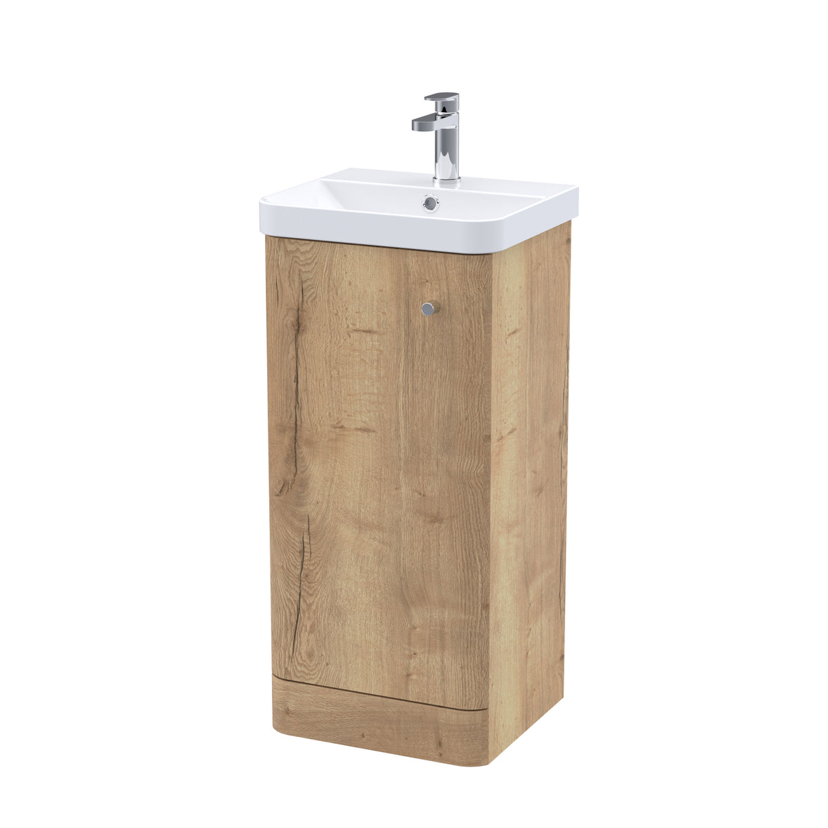 Nuie Core 400mm 1 Door Floor Standing Vanity Unit With Basin, photo 4