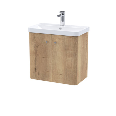 Nuie Core 2 Door Wall Hung Vanity Unit With Basin – 500mm & 600mm, photo 4