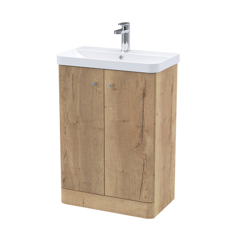 Nuie Core 2 Door Floor Standing Vanity Unit With Basin – 500mm & 600mm, photo 4