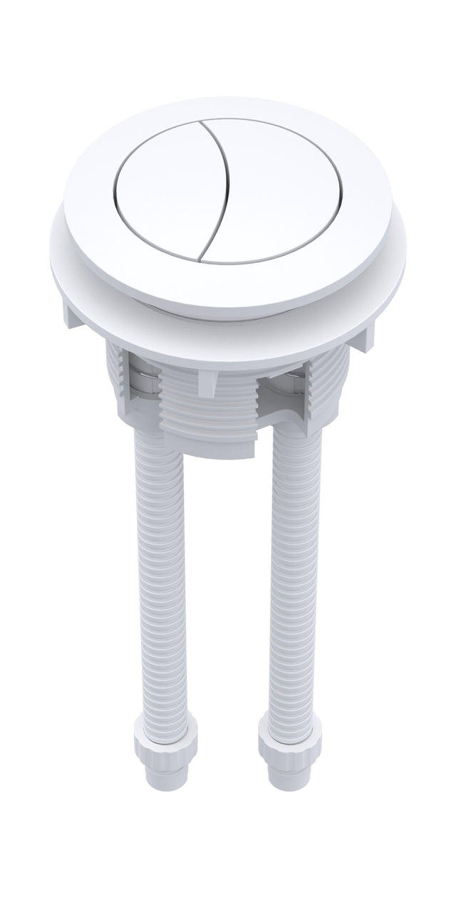 Nuie Dual Flush Cistern Push Button – White or Black