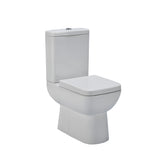 Nuie Ambrose Short Projection Semi Flush to Wall Close Coupled Toilet Pan – White, photo 2