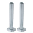 Kartell K-VIT 15mm radiator pipes and rosettes in chrome – pair