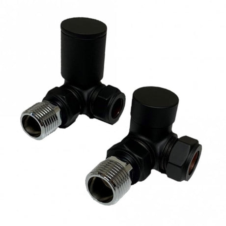 Kartell K-VIT Modern Manual Radiator Valves in black – Corner