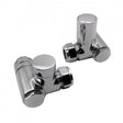 Kartell K-VIT Dual Fuel Corner Radiator Valve 15mm - Chrome (Pair)