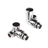 Kartell K-VIT Modern Manual Radiator Valves in chrome – Corner