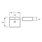Kartell K-VIT Essential 420mm Counter Top Basin (CTB-ESS420)