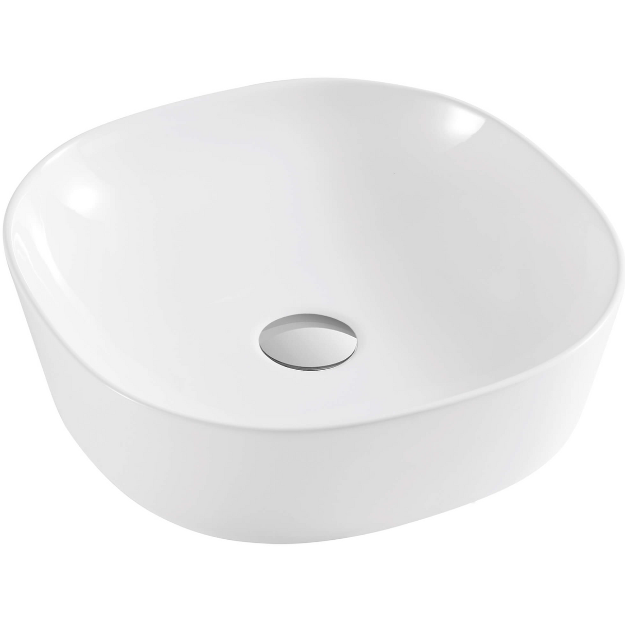 Kartell K-VIT Island 400mm Countertop Basin- White Gloss (CTB-ISL400)
