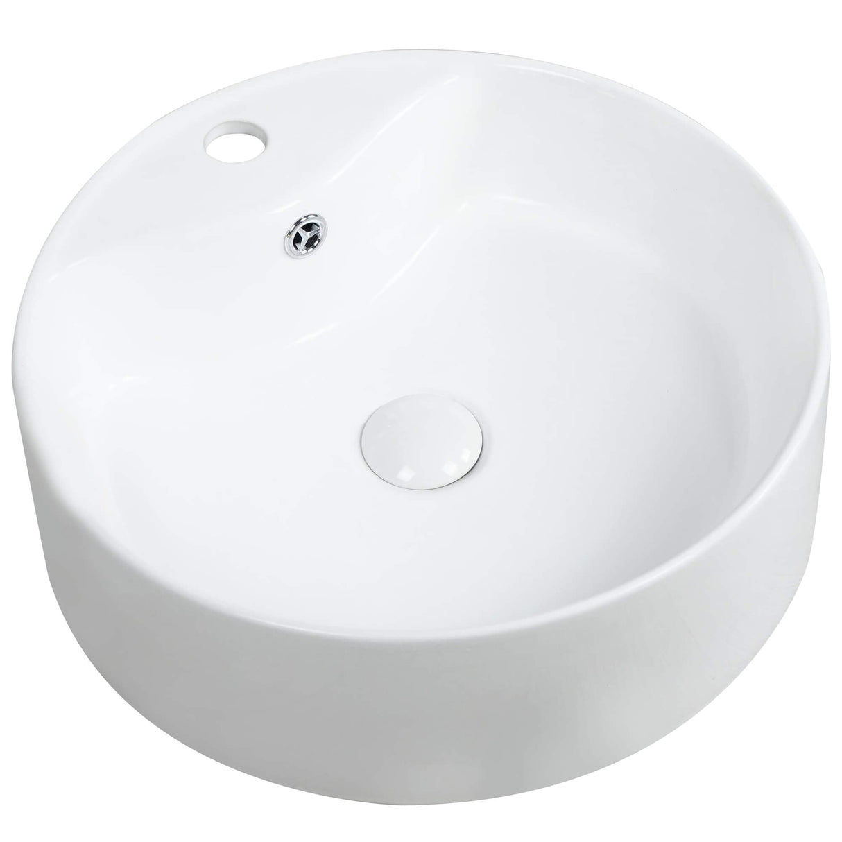 Kartell K-VIT Karlo 460mm round countertop basin in white gloss - CTB-KAR460