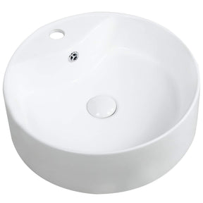 Kartell K-VIT Karlo 460mm round countertop basin in white gloss - CTB-KAR460