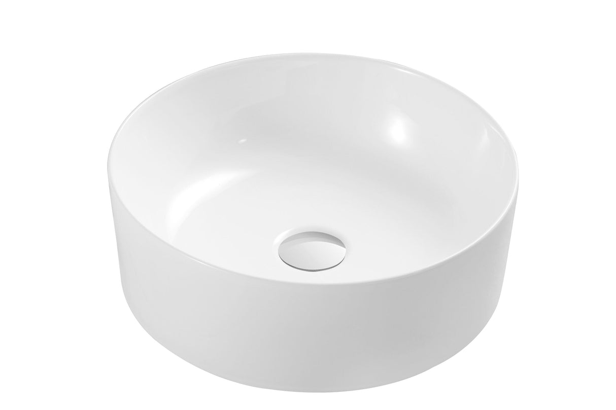 Kartell K-VIT Lois 425mm round countertop basin in white gloss - CTB-LOI425