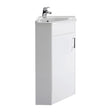 Nuie Mayford 555mm 1 Door Floor Standing Corner Vanity Unit With Basin – Gloss White, photo 2