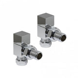 Kartell K-VIT Cube Angled Radiator Valve Pair