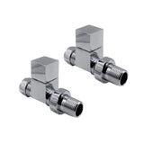 Kartell K-VIT Cube Straight Radiator Valve Pair