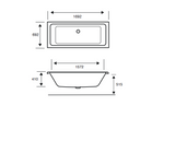 Carron Quantum 1700x700mm Double Ended Bath Carronite - White Gloss (02160)