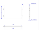 Carron 725x540mm End Bath Panel - White Gloss (02287)