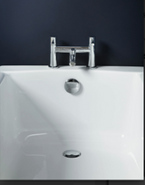 Carron Axis 1700x700mm Single Ended Bath with Twin Grips - White Gloss (02037T)