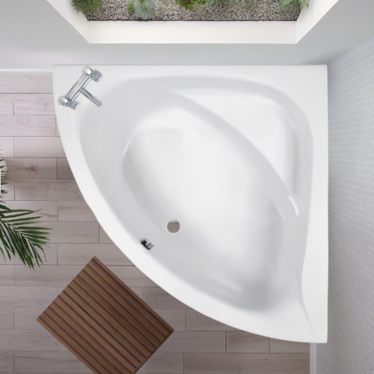 Carron Centennial 1500x1500mm Corner Bath Carronite - White Gloss (02231)