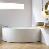 Carron Dove 1550x950mm Corner Bath Left Hand - White Gloss (02232)