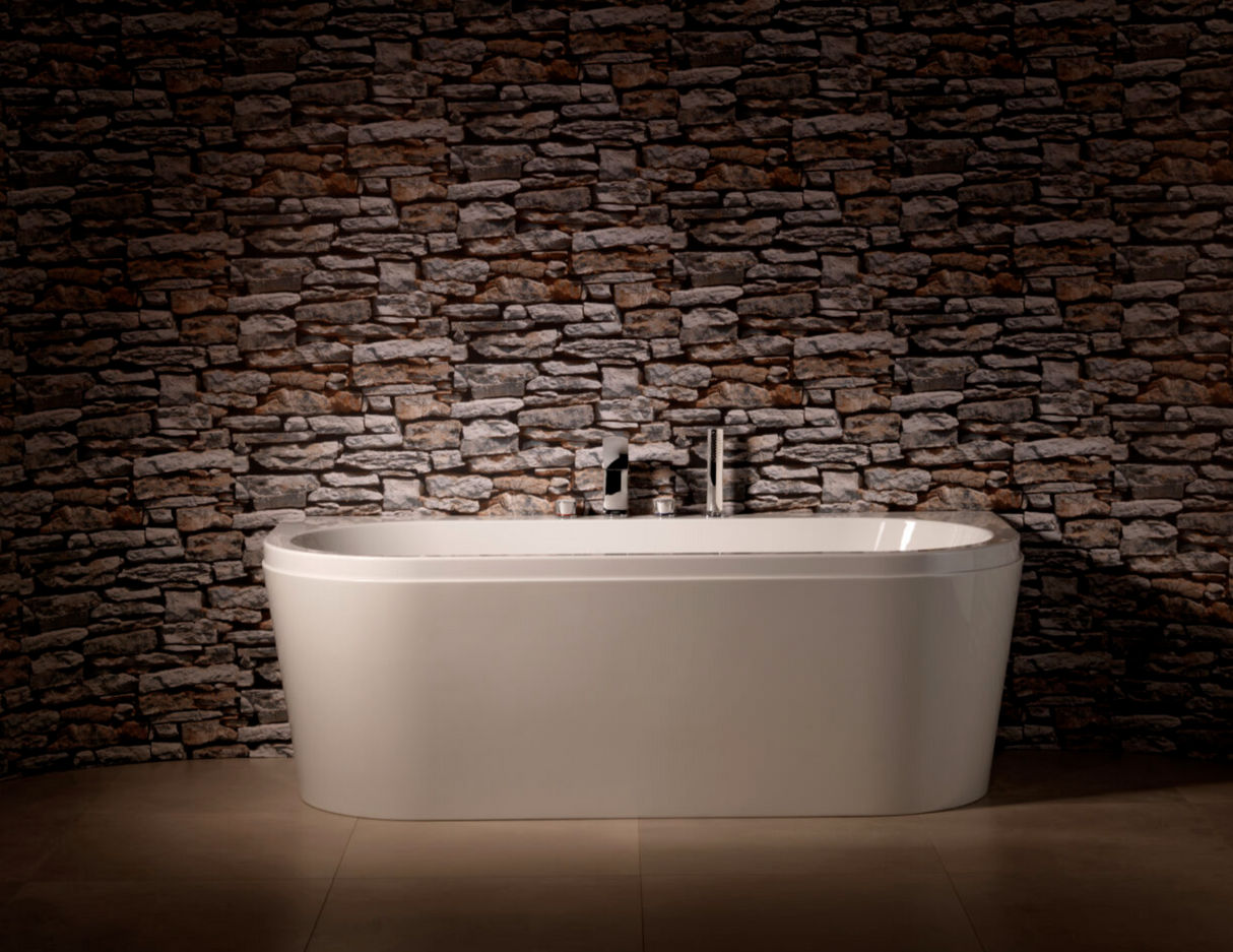 Carron Halcyon D-Shaped Front Bath Panel - White Gloss (02436)