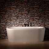 Carron Halcyon D-Shaped Bath 1750x800mm - White Gloss (02416)