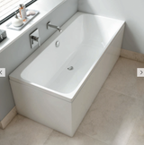 Carron Profile 1600x800mm Double Ended Bath Carronite - White Gloss (02590)