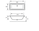 Carron Quantum 1700x700mm Double Ended Bath - White Gloss (02159)