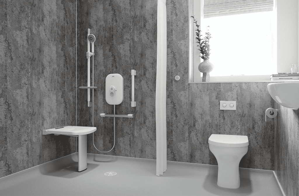 AKW Alveo PVC Bathroom Wall Panels 10mm – Choice of Size, Colour & Fixing Kit, photo 2