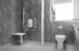AKW Alveo PVC Bathroom Wall Panels 10mm – Choice of Size, Colour & Fixing Kit, photo 2