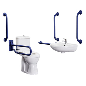 Nuie Accessible Toilet Pack Blue – White