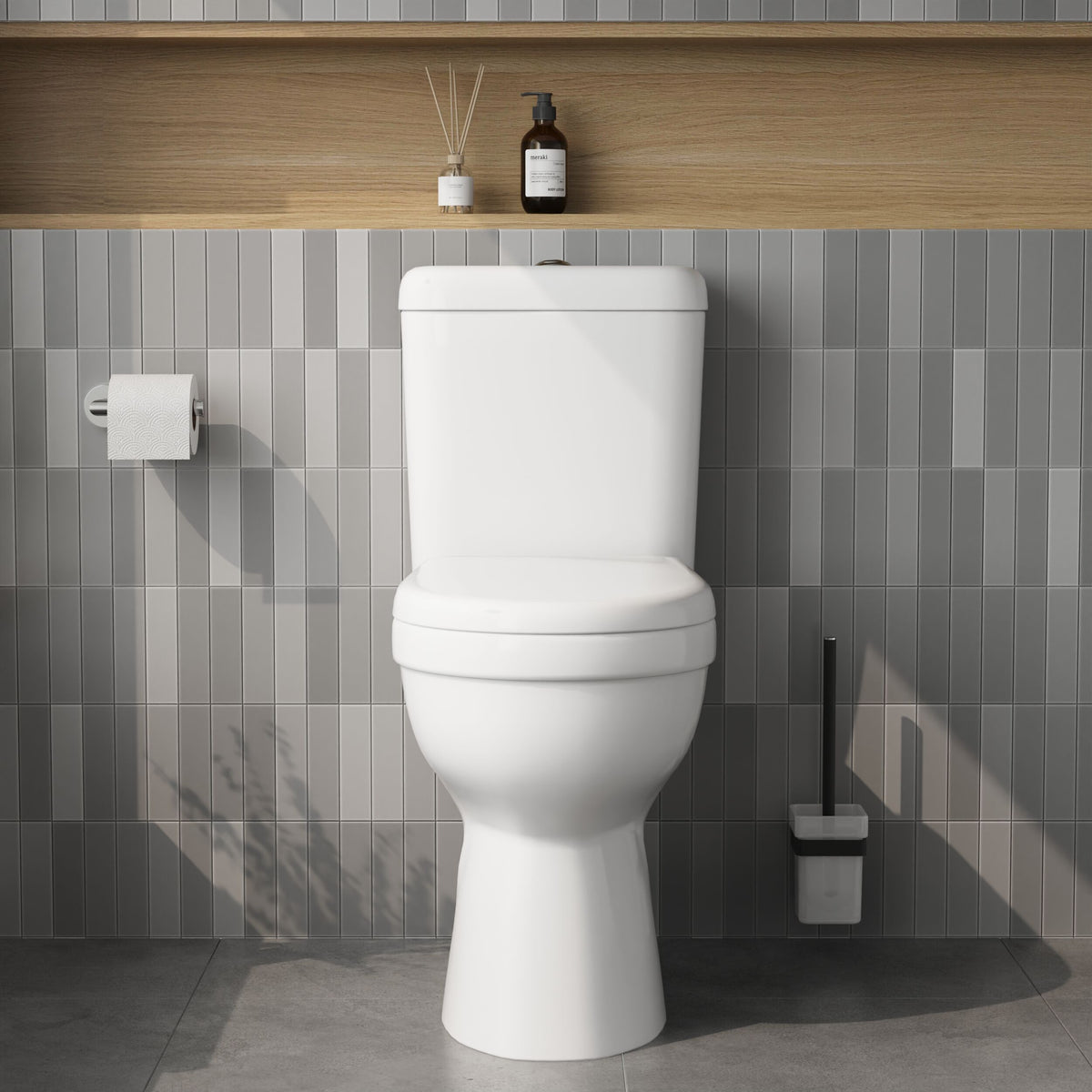 Nuie Accessible Comfort Height Close Coupled Toilet – White