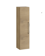 Kartell K-VIT Dove wall hung tall unit in torro oak