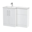 Nuie Deco 1100mm Floor Standing Combination Vanity & WC Unit With L-Shaped Basin