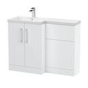 Nuie Deco 1100mm Floor Standing Combination Vanity & WC Unit With L-Shaped Basin