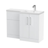 Nuie Deco 1100mm Floor Standing Combination Vanity & WC Unit With L-Shaped Basin, photo 6