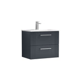 Nuie Deco 2 Drawer Wall Hung Vanity Unit With Basin – 500mm, 600mm & 800mm, photo 7