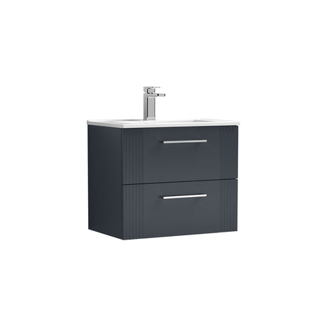 Nuie Deco 2 Drawer Wall Hung Vanity Unit With Basin – 500mm, 600mm & 800mm, photo 7