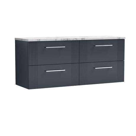 Nuie Deco 1200mm 4 Drawer Wall Hung Vanity Unit With Worktop, photo 2
