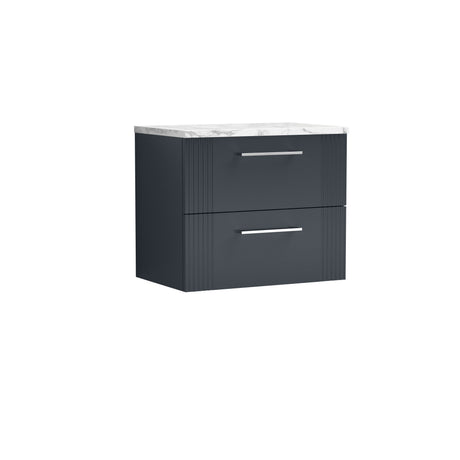 Nuie Deco 2 Drawer Wall Hung Vanity Unit With Worktop – 600mm, 800mm & 1200mm, photo 2