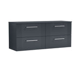 Nuie Deco 1200mm 4 Drawer Wall Hung Vanity Unit With Worktop, photo 8