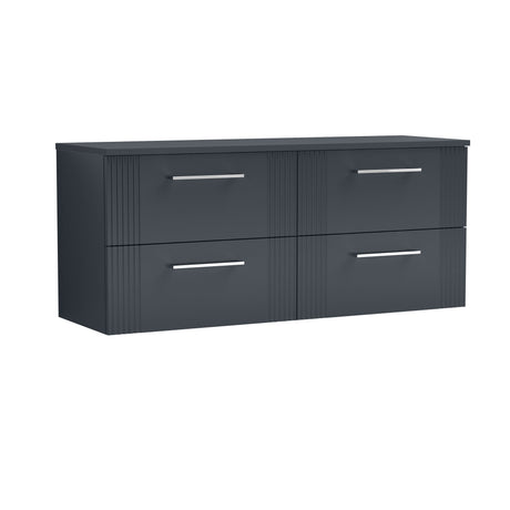 Nuie Deco 1200mm 4 Drawer Wall Hung Vanity Unit With Worktop, photo 8