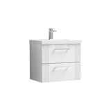 Nuie Deco 2 Drawer Wall Hung Vanity Unit With Basin – 500mm, 600mm & 800mm, photo 3