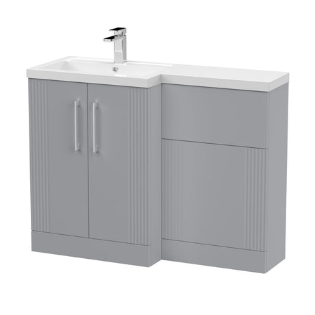 Nuie Deco 1100mm Floor Standing Combination Vanity & WC Unit With L-Shaped Basin, photo 3