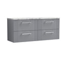 Nuie Deco 1200mm 4 Drawer Wall Hung Vanity Unit With Worktop, photo 4