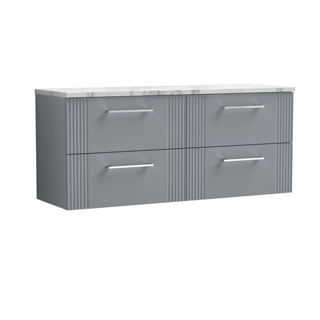 Nuie Deco 1200mm 4 Drawer Wall Hung Vanity Unit With Worktop, photo 4