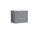 Nuie Deco 2 Drawer Wall Hung Vanity Unit With Worktop – 600mm, 800mm & 1200mm, photo 4