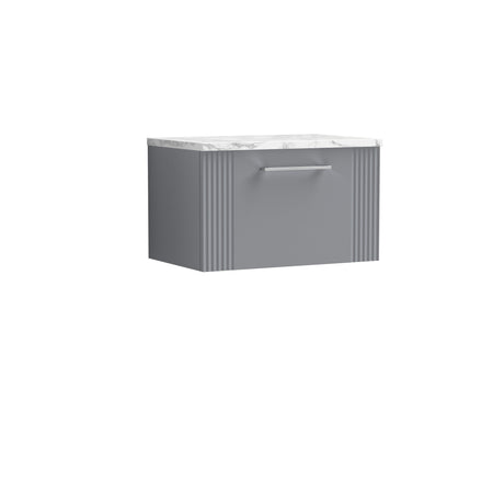 Nuie Deco 1 Drawer Wall Hung Vanity Unit With Worktop – 600mm & 800mm, photo 4