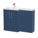 Nuie Deco 1100mm Floor Standing Combination Vanity & WC Unit With L-Shaped Basin, photo 4